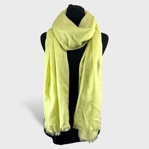 Loro Piana Lime Green Scarf-Silk&Cashmere - Made in Italy